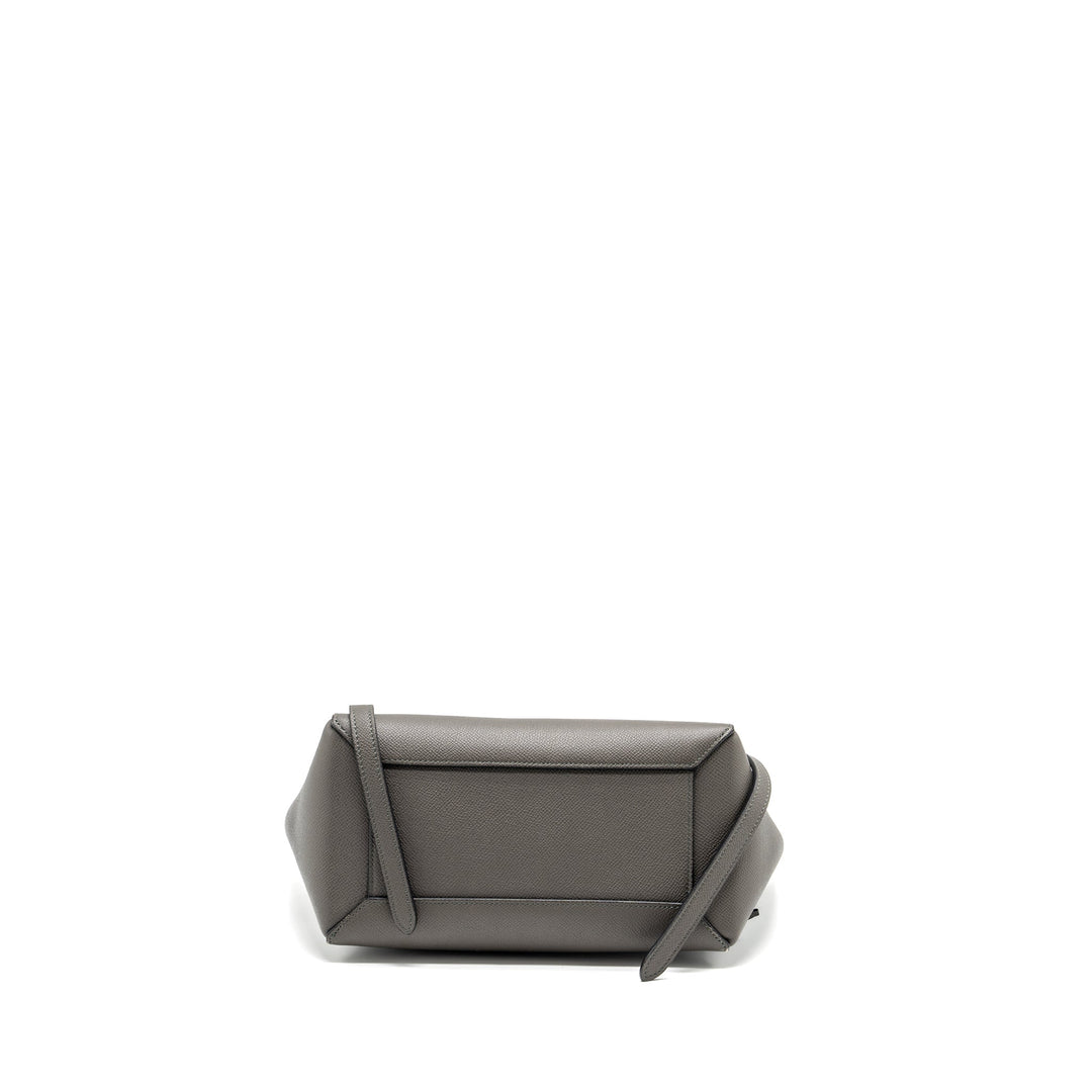 Celine Micro Belt Bag Grained Calfskin Grey