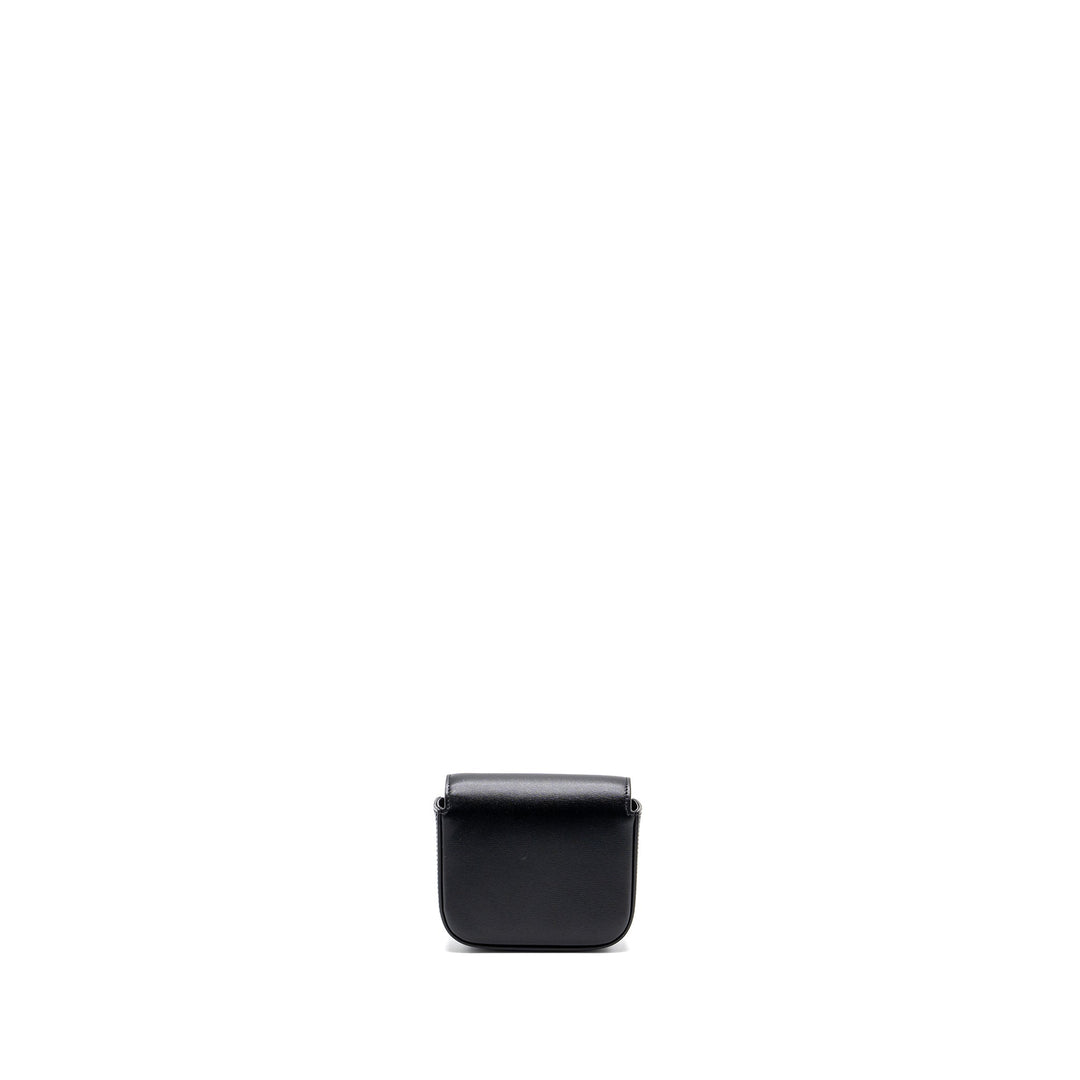 Celine Claude Shiny Calfskin Black