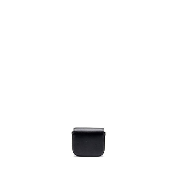 Celine Claude Shiny Calfskin Black