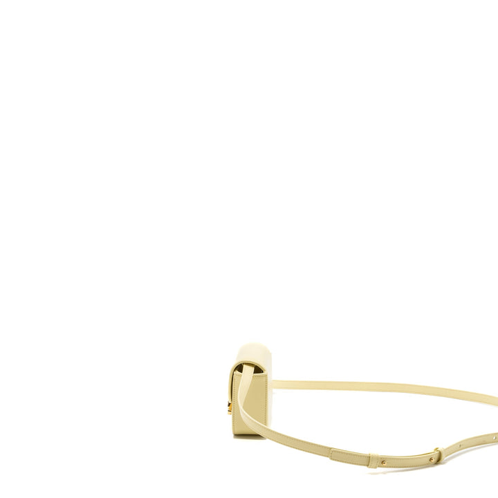 Celine Mini Claude Shiny Calfskin Light Yellow