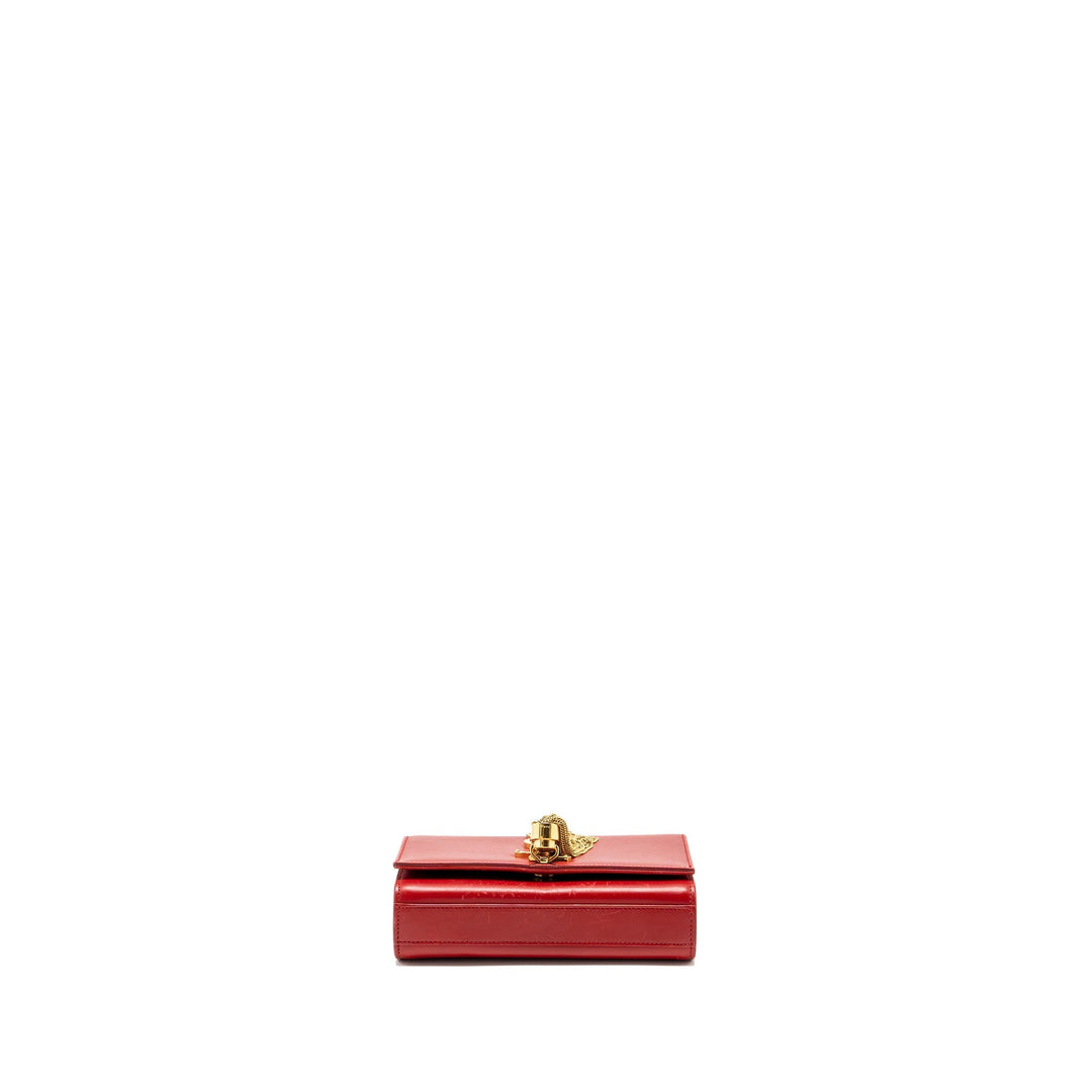 Saint Laurent/YSL Small Kate Bag Tassel Calfskin RED GHW