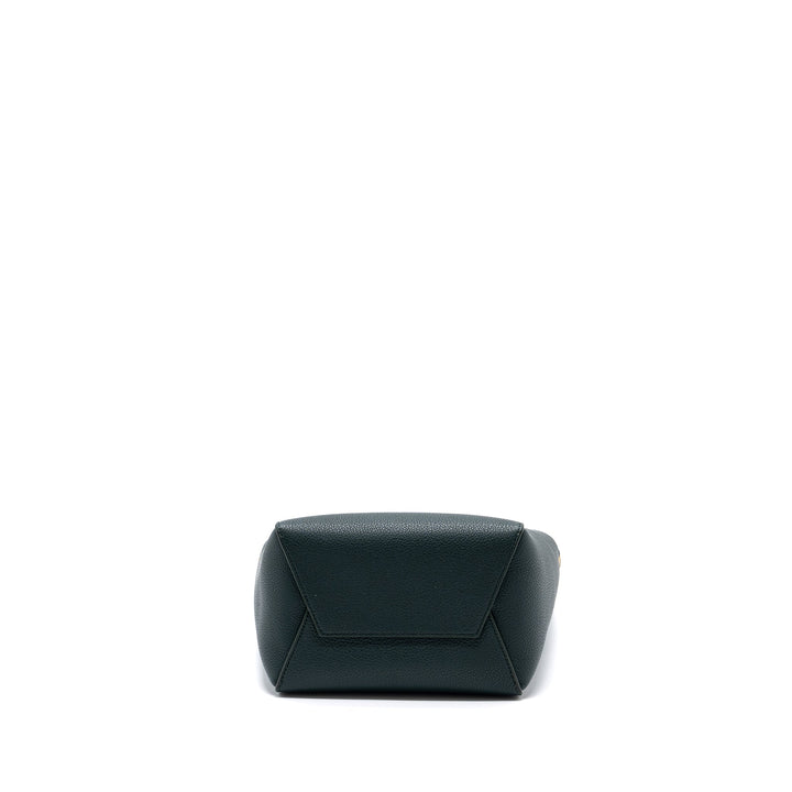 Celine Sangle bucket bag calfskin dark green