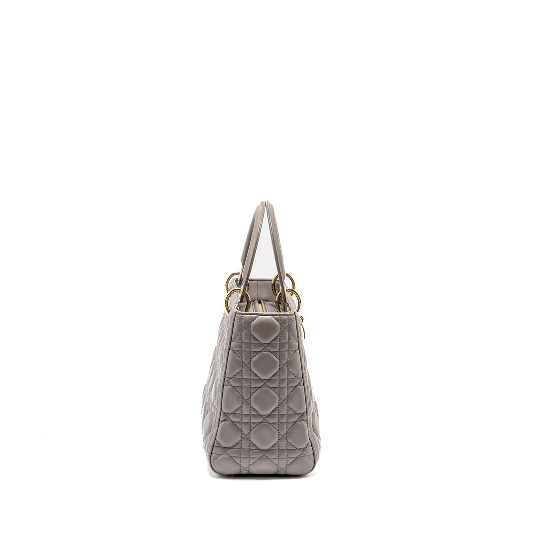 Top quality Dior Medium Lady Top quality Dior Lambskin Grey
