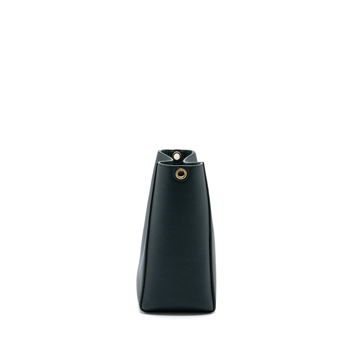 Celine Sangle bucket bag calfskin dark green