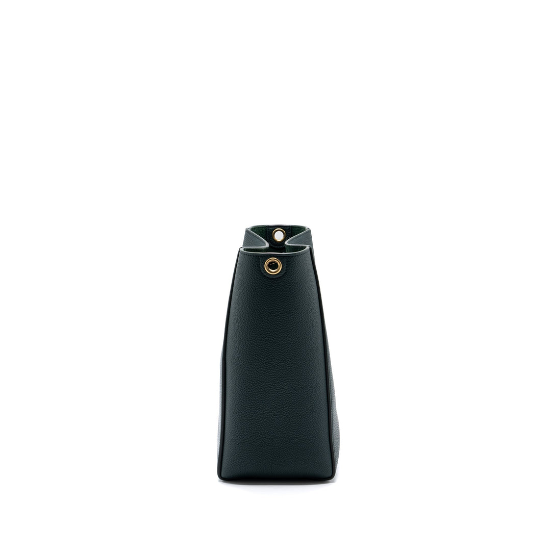 Celine Sangle bucket bag calfskin dark green