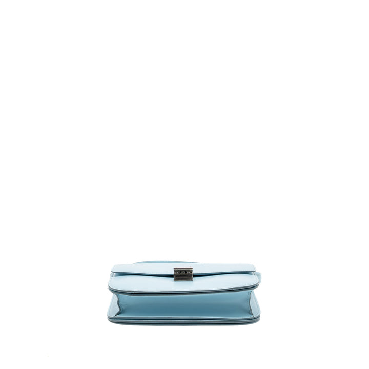 Celine medium classic box bag calfskin light blue