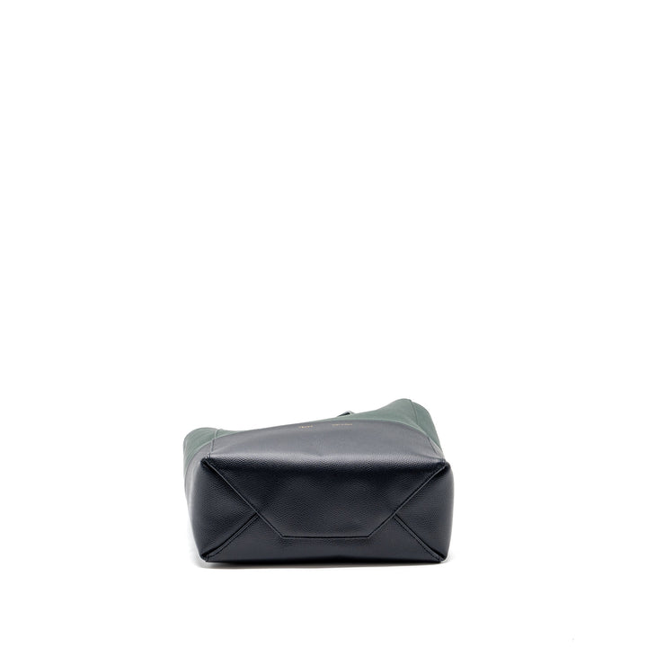 Top Quality Celine vertical cabas calfskin green / navy