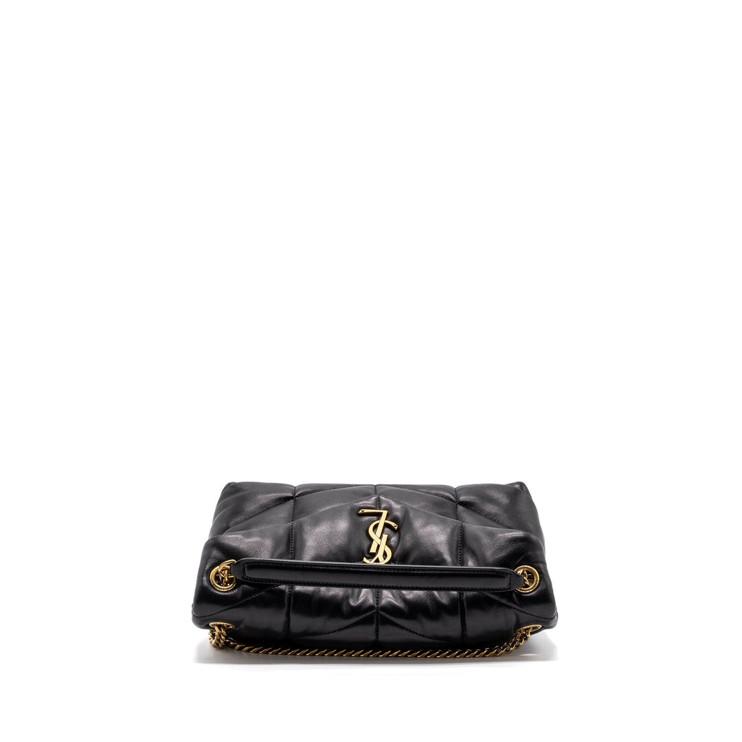 Saint Laurent Small Puffer Quilted Nappa Leather Black GHW