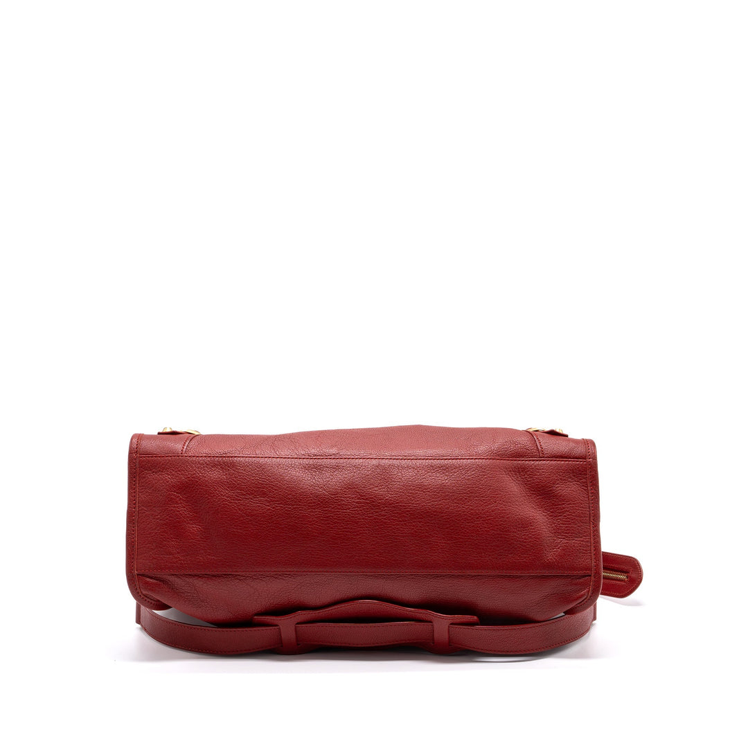 Top Quality Balenciaga city bag leather red LGHW