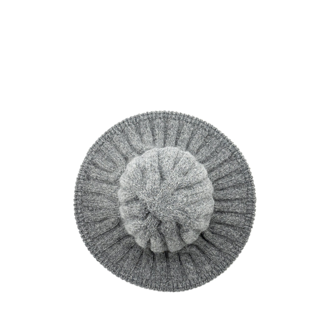 Top quality Dior LETTER logo Wire-Brimmed Beanie Wool Grey