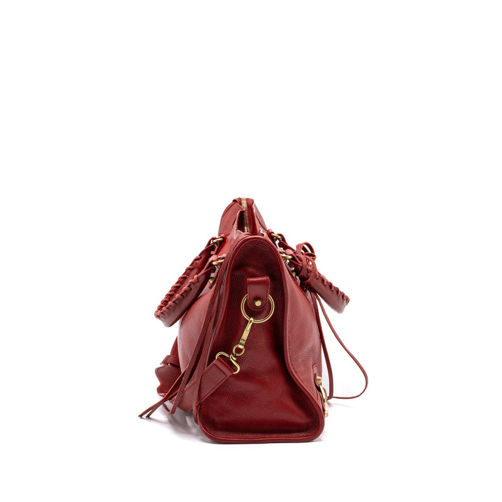 Top Quality Balenciaga city bag leather red LGHW