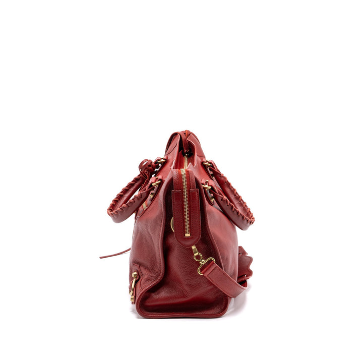 Top Quality Balenciaga city bag leather red LGHW
