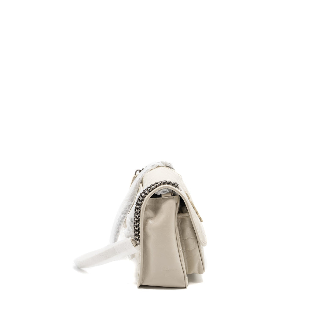 Saint laurent medium Niki calfskin blanc SHW