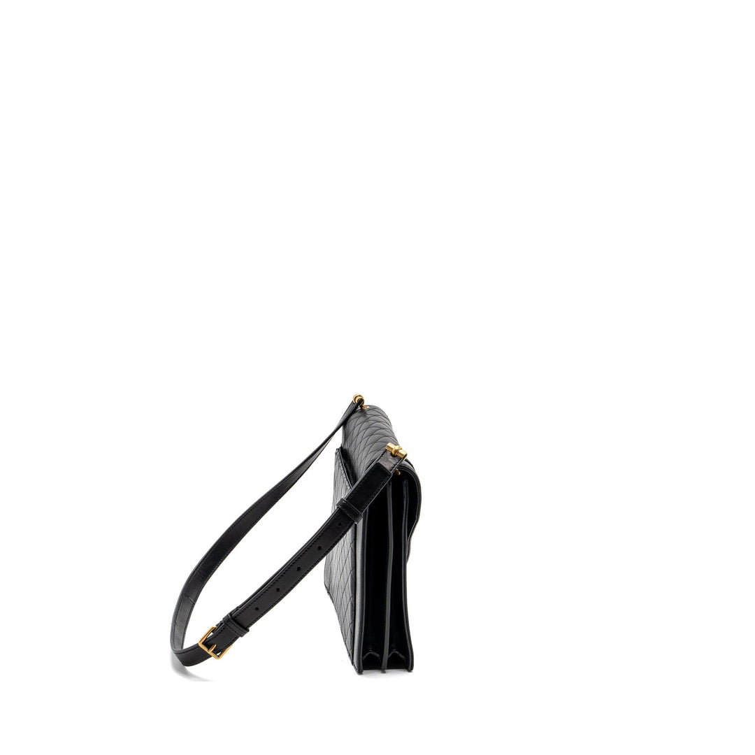 Saint laurent gaby satchel bag lambskin black GHW