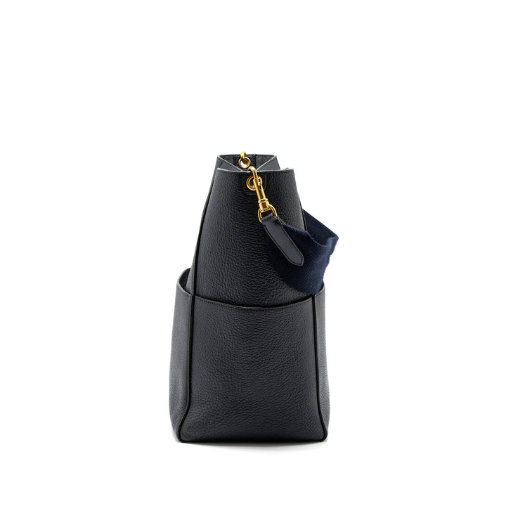Celine Sangle Bucket Bag Calfskin Navy