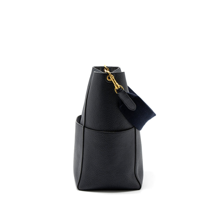 Celine Sangle Bucket Bag Calfskin Navy