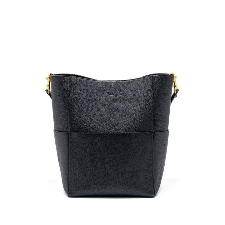Celine Sangle Bucket Bag Calfskin Navy