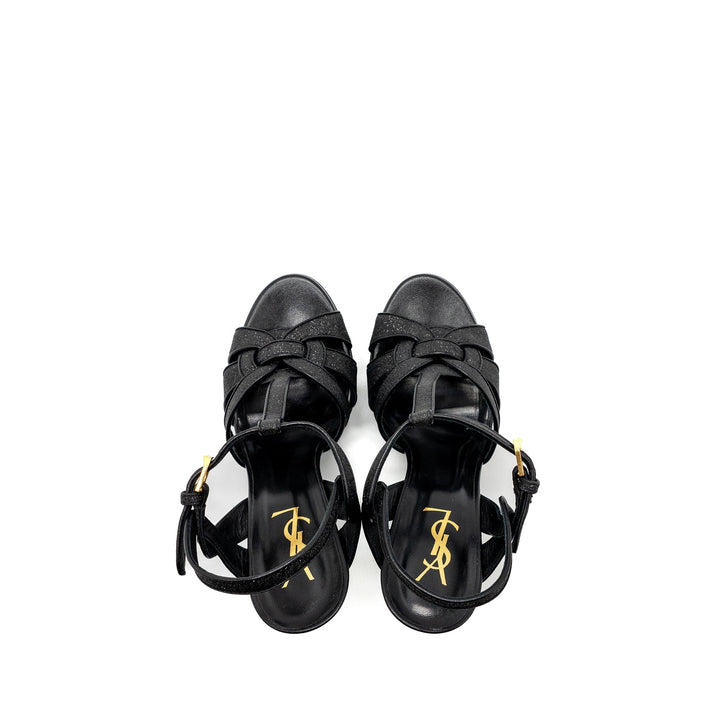 Saint Laurent Size 38 Tribute Platform Sandals Black