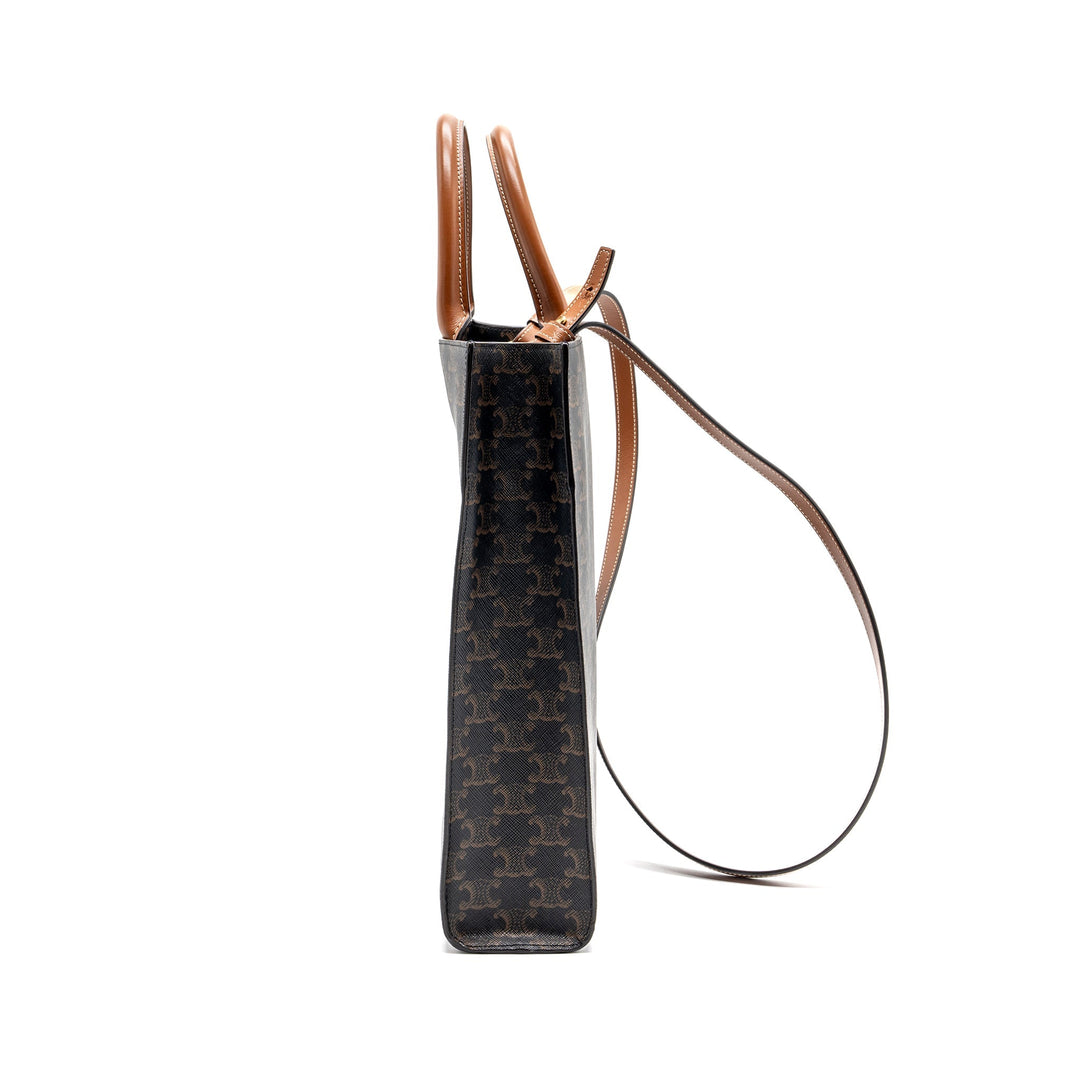 Celine Vertical Cabas Triomphe Canvas