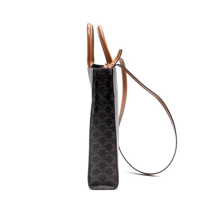 Celine Vertical Cabas Triomphe Canvas