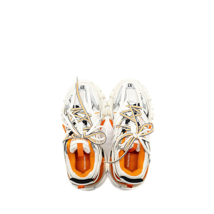 Top Quality Balenciaga Size 37 Track Sneakers White/Orange