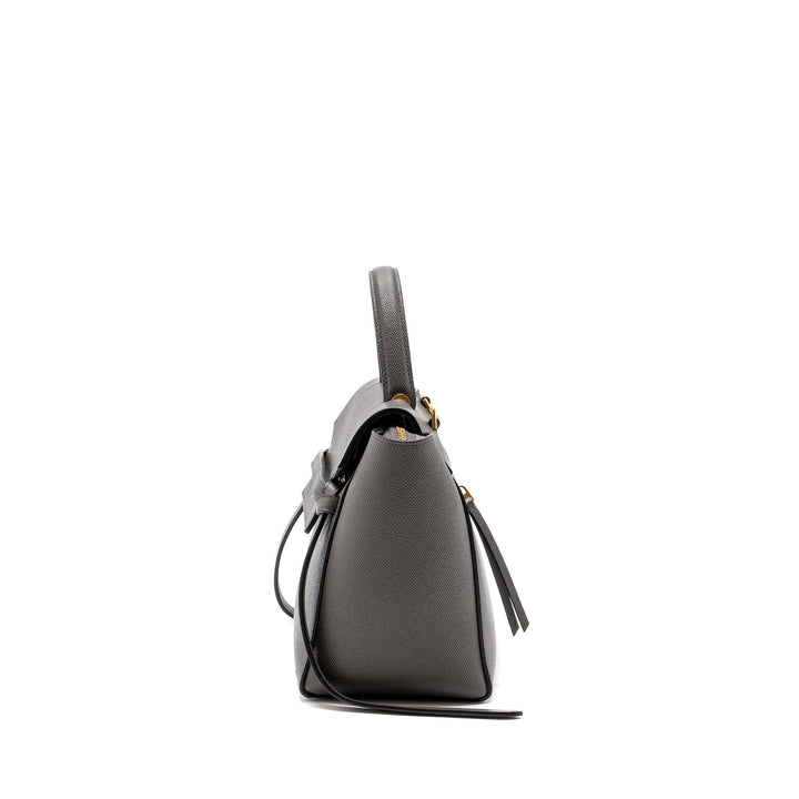 Celine Micro Belt Bag Grained Calfskin Grey
