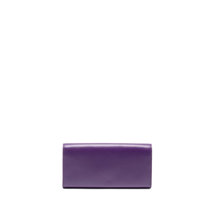 Saint Laurent Kate clutch calfskin purple GHW