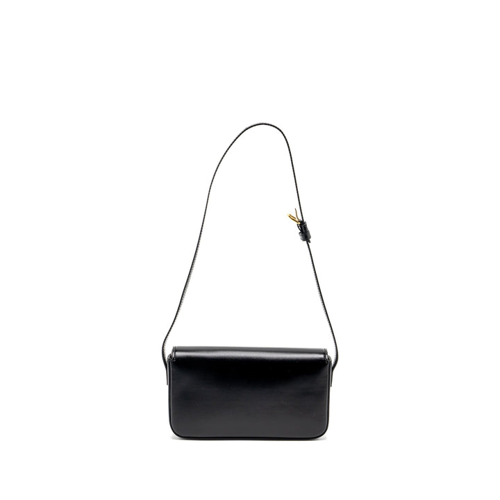 Top Quality Celine triomphe shoulder bag calfskin black