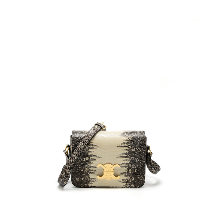 Top Quality Celine Teen Triomphe Bag Lizard Natural Colour