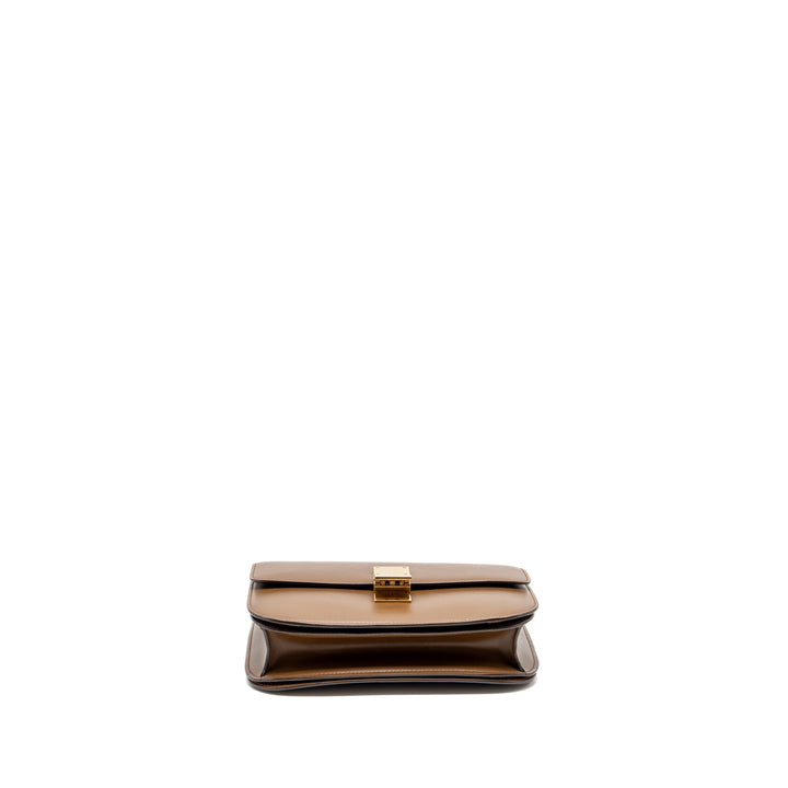 Celine Medium Classic Box Bag Calfskin Brown