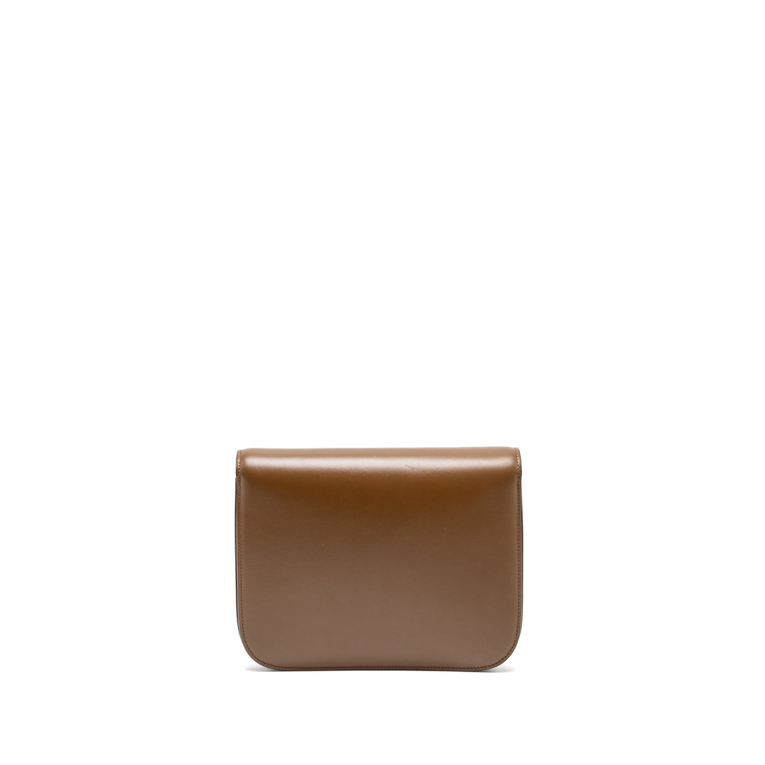 Celine Medium Classic Box Bag Calfskin Brown
