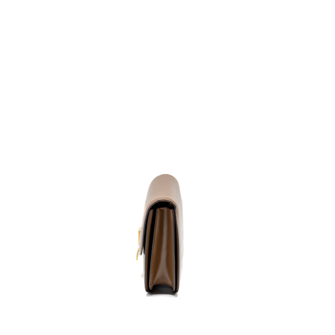 Celine Medium Classic Box Bag Calfskin Brown
