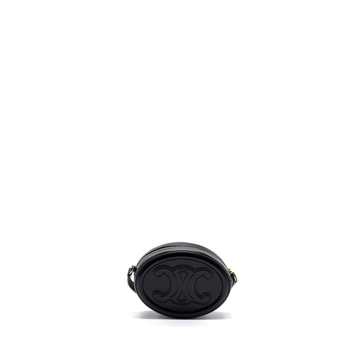Celine Oval Bag Cuir Triumphed Calfskin Black