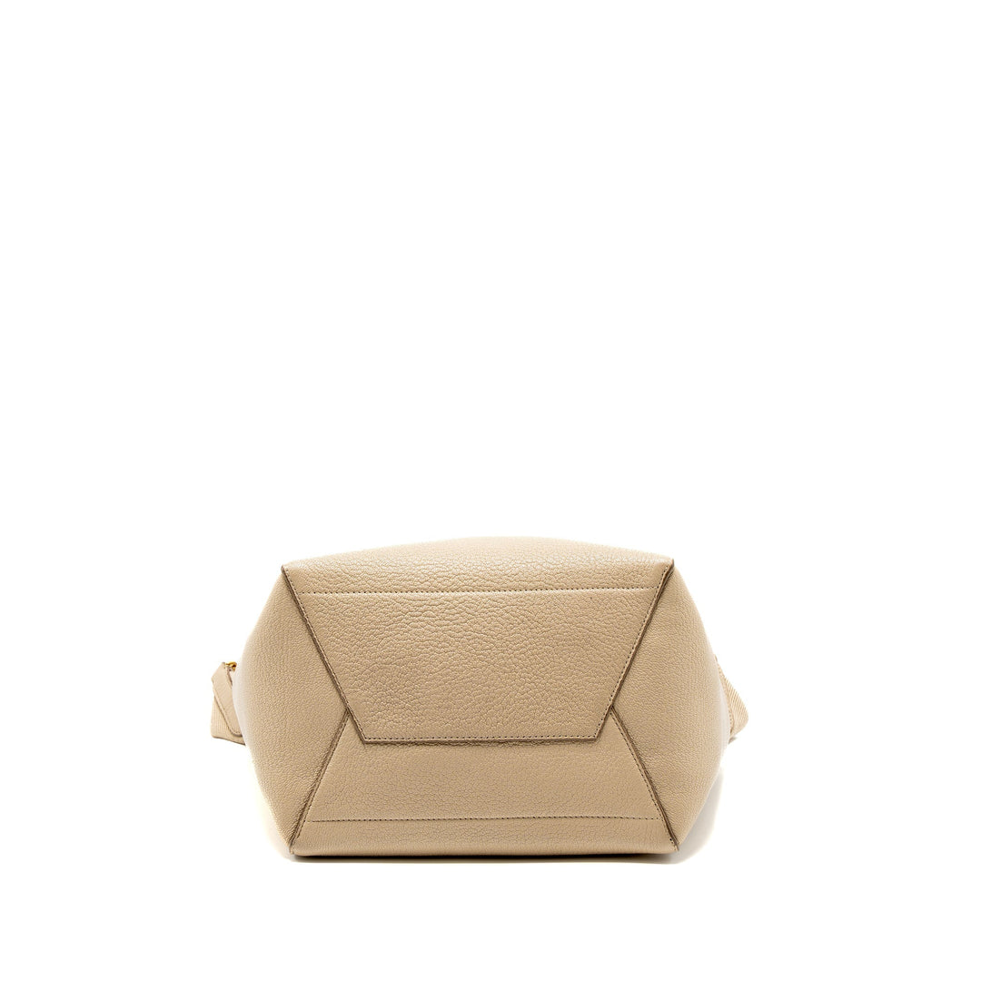 Celine Sangle Bucket Bag Calfskin Beige