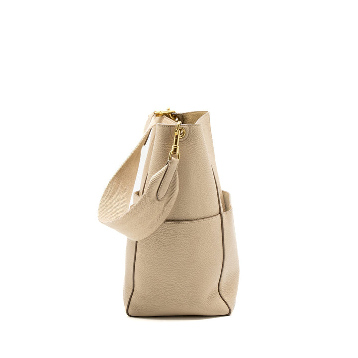 Top Quality Celine Sangle Bucket Bag Calfskin Beige