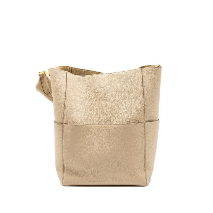 Celine Sangle Bucket Bag Calfskin Beige