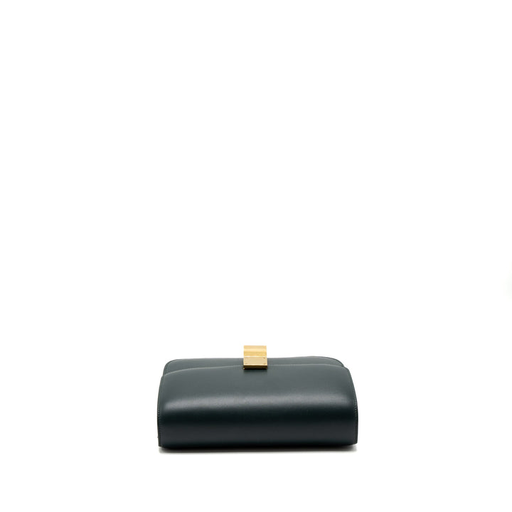 Celine Medium Classic Box Bag Calfskin Green Brushed
