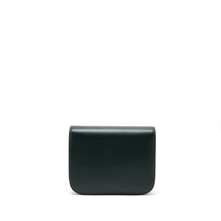 Celine Medium Classic Box Bag Calfskin Green Brushed