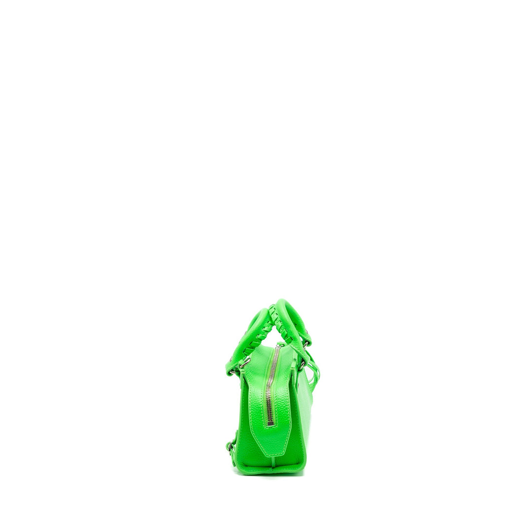 Top Quality Balenciaga Super Mini Neo City Bag Calfskin Green SHW