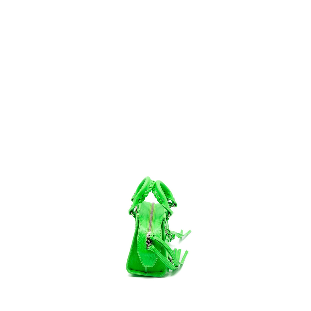 Top Quality Balenciaga Super Mini Neo City Bag Calfskin Green SHW