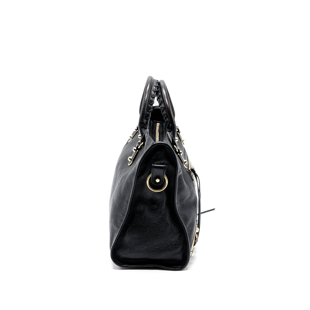 Top Quality Balenciaga classic city bag black GHW