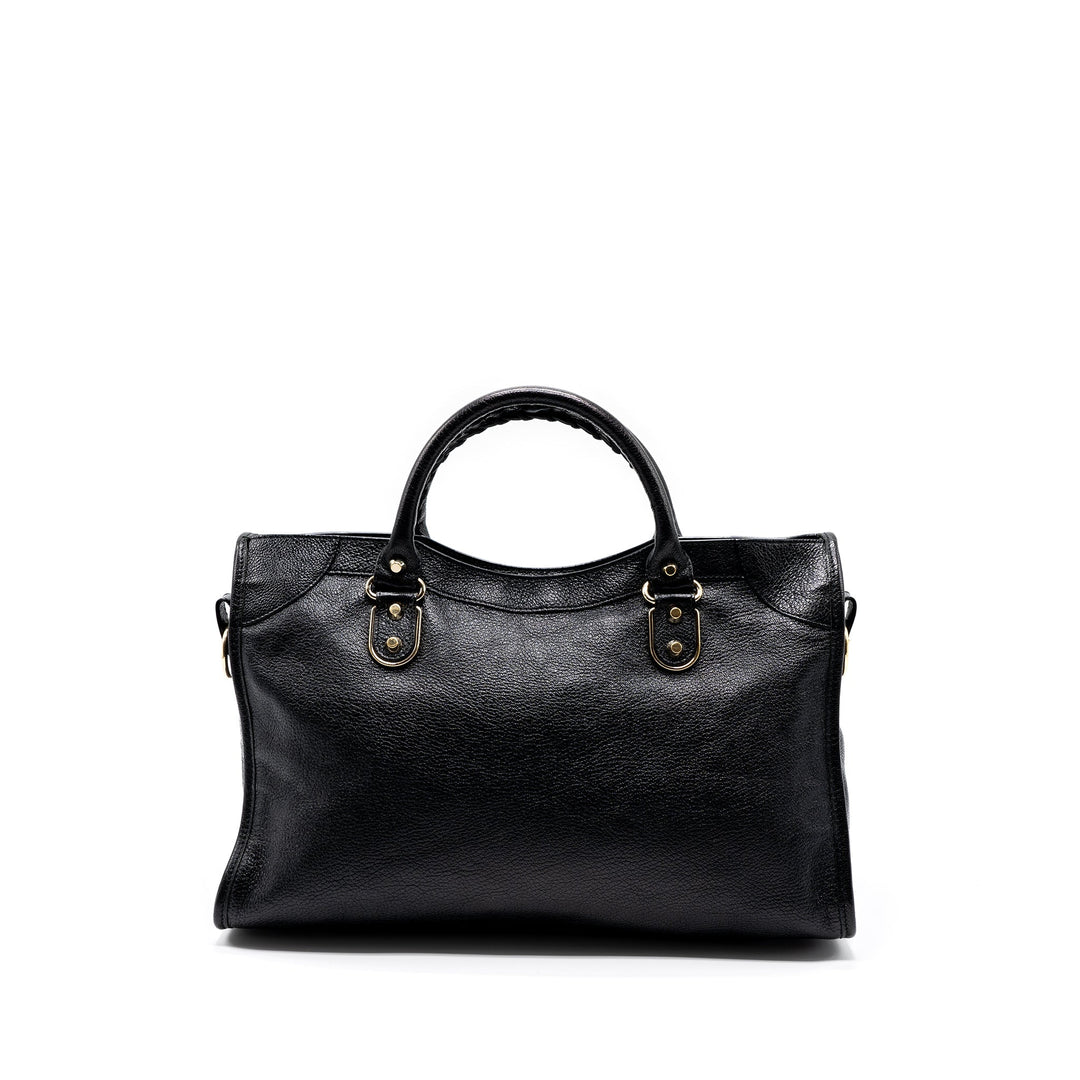 Top Quality Balenciaga classic city bag black GHW