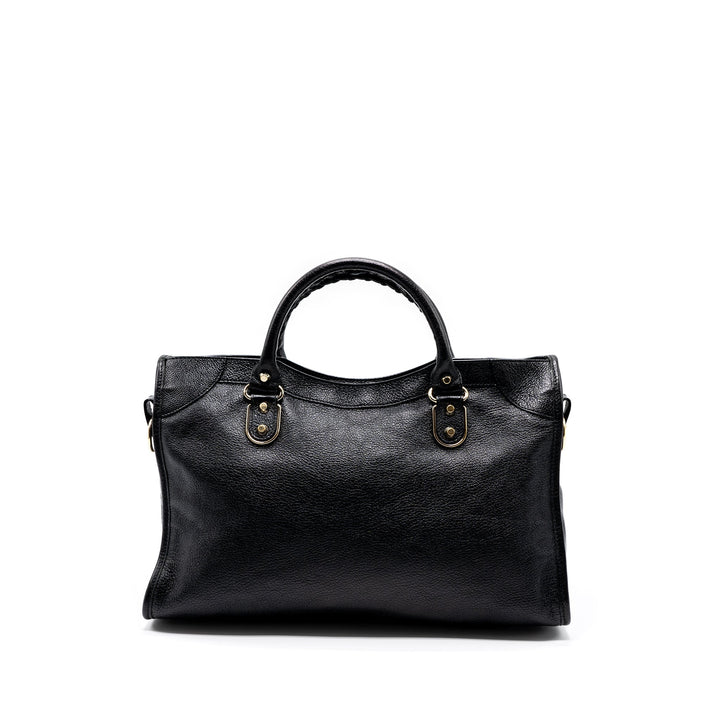 Top Quality Balenciaga classic city bag black GHW