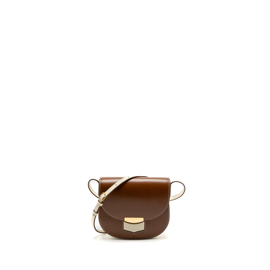 Top Quality Celine Small Trotteur Bag Calfskin Brown/Multicolour