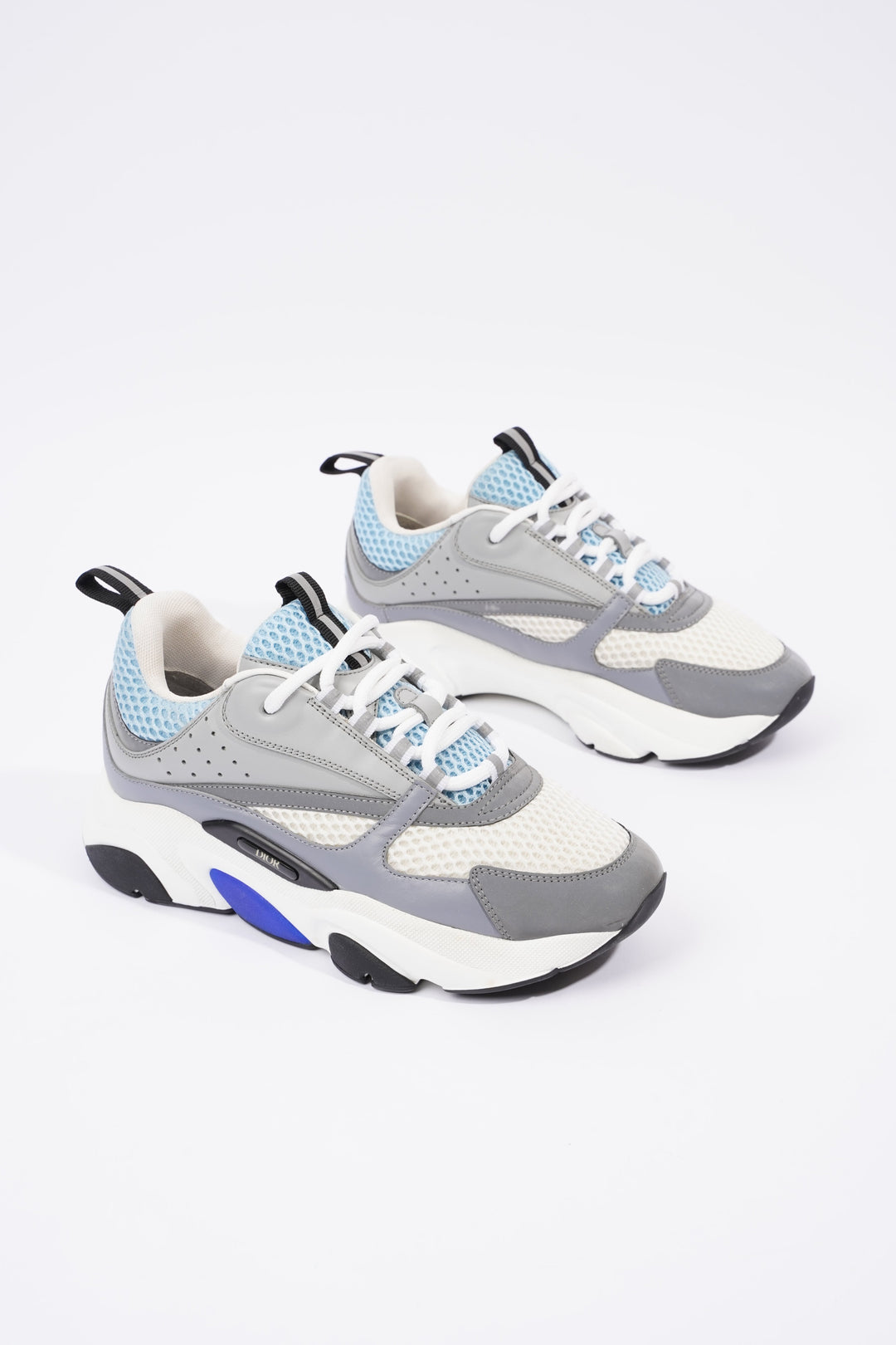 Christian Dior B22 White / Grey / Light Blue Mesh EU 37 UK 4