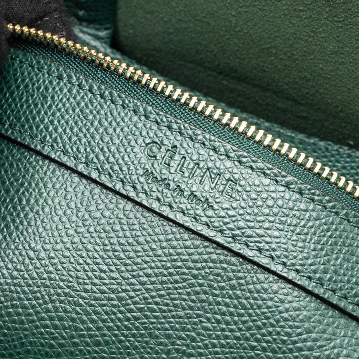 Top Quality Celine vertical cabas calfskin green / navy