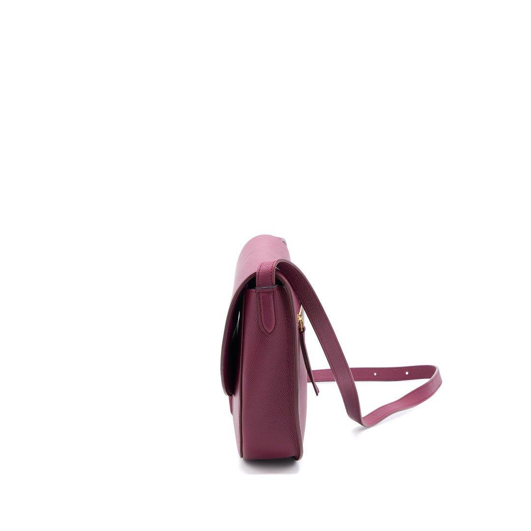Celine Compact Trotteur Crossbody Shoulder Bag Dark Purple