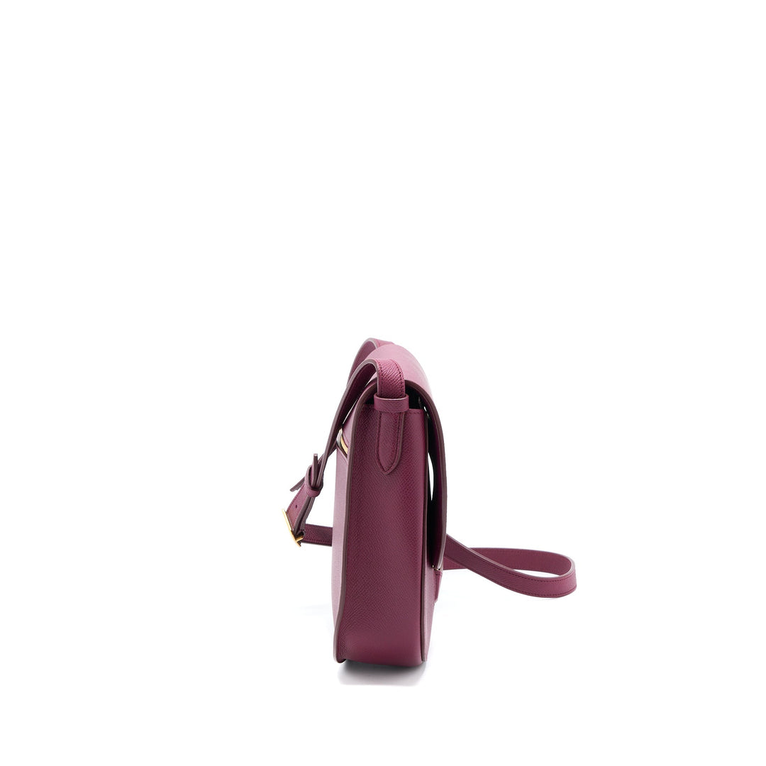 Celine Compact Trotteur Crossbody Shoulder Bag Dark Purple