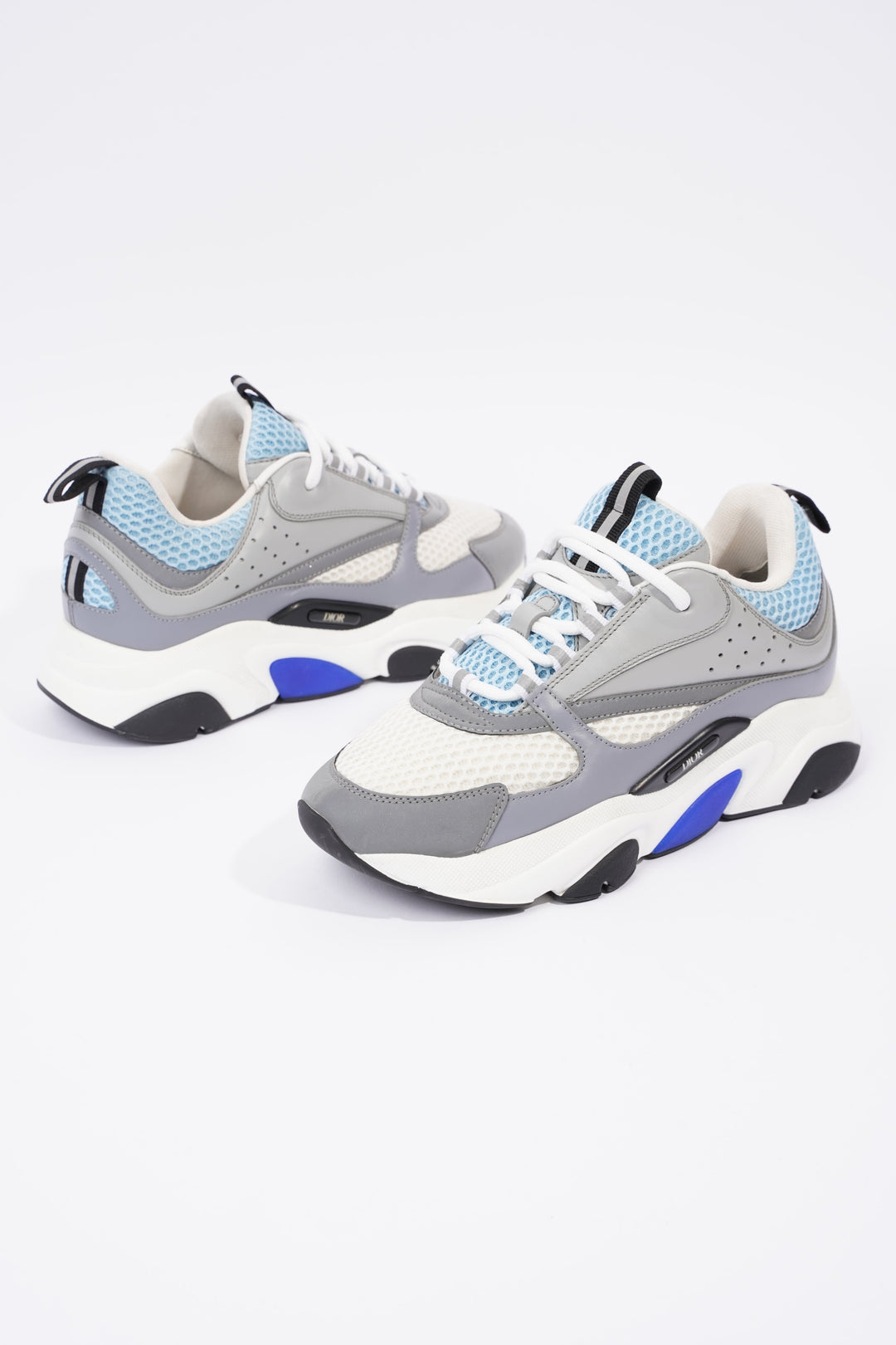 Christian Dior B22 White / Grey / Light Blue Mesh EU 37 UK 4