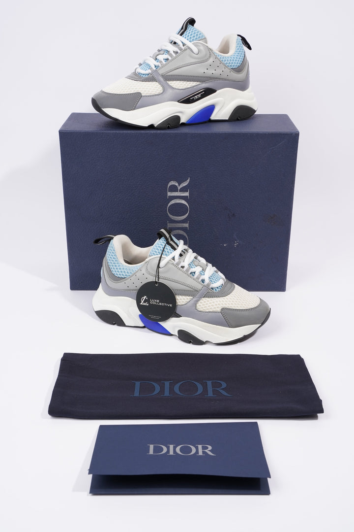 Christian Dior B22 White / Grey / Light Blue Mesh EU 37 UK 4